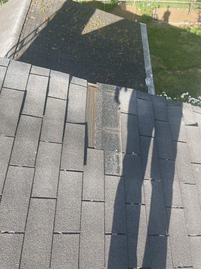 missing roof shingles - emergency roof repair